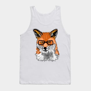 Hipster Fox Tank Top